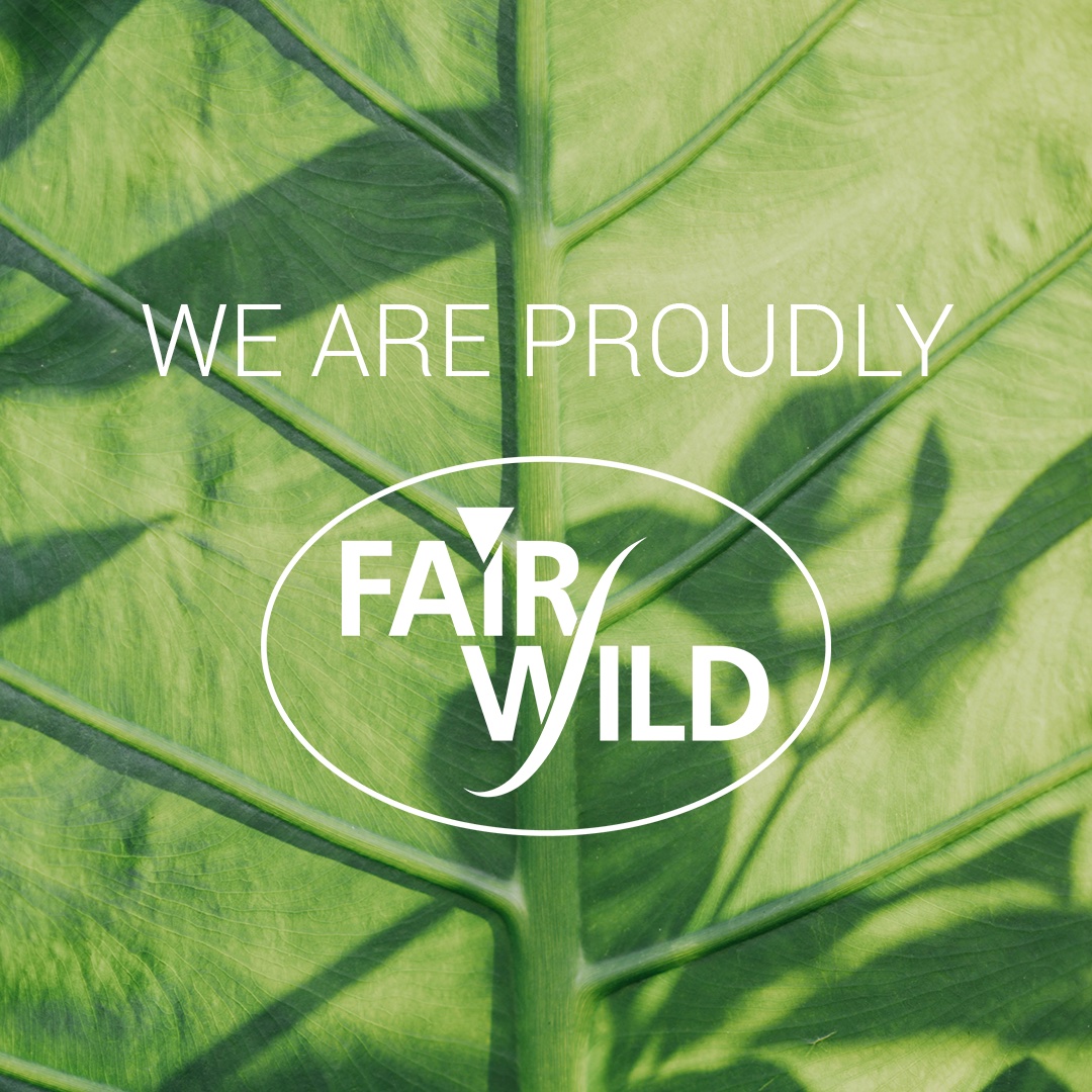 We are Certified by Fair Wild for Sustainability